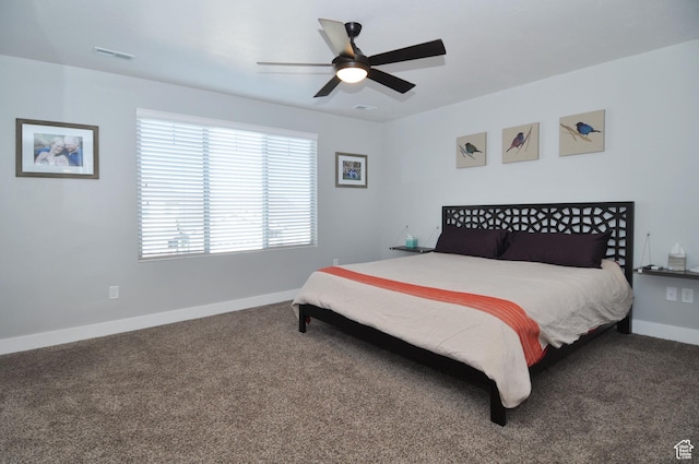 5213 W Courtly Ln, Herriman, UT 84096 - carpeted bedroom with baseboards and ceiling fan
