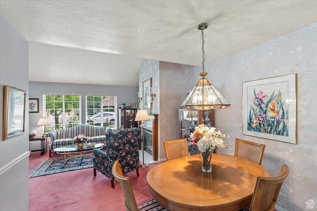 1154 N 700 W, Centerville, UT 84014 - carpeted dining room with baseboards and a textured ceiling
