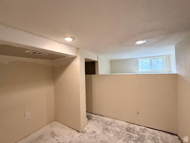 1980 S 600 E, Salt Lake City, UT 84105 - below grade area with a textured ceiling and recessed lighting