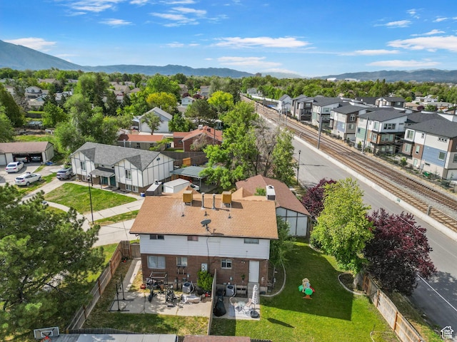 8316 S Carmen Ct E, Sandy, UT 84070 - aerial view of residential area with a mountain backdrop