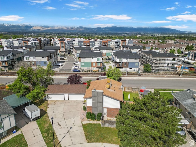 8316 S Carmen Ct E, Sandy, UT 84070 - aerial perspective of suburban area with mountains