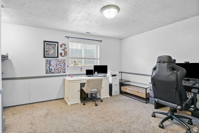 8316 S Carmen Ct E, Sandy, UT 84070 - office featuring a textured ceiling and light carpet