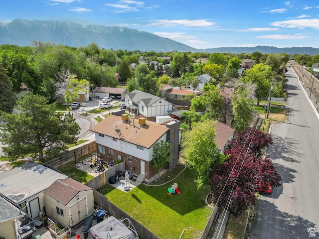 8316 S Carmen Ct E, Sandy, UT 84070 - aerial view of residential area with a mountainous background