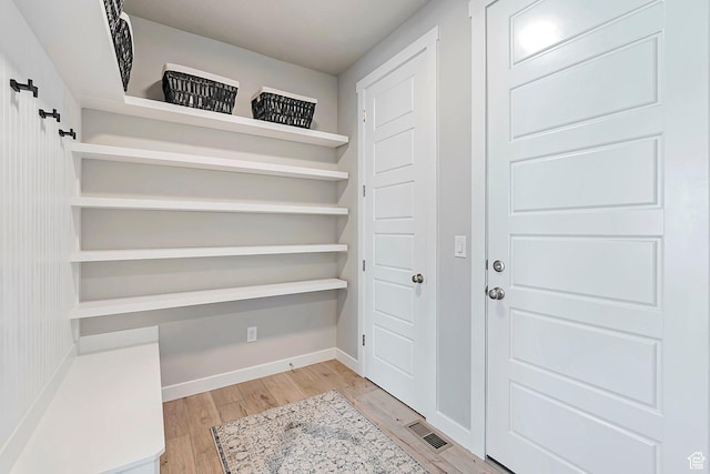 3864 W Safflower Dr, Lehi, UT 84043 - doorway featuring light wood-type flooring and baseboards