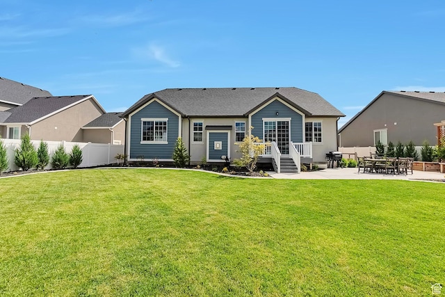 3864 W Safflower Dr, Lehi, UT 84043 - rear view of house featuring a patio area