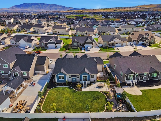 3864 W Safflower Dr, Lehi, UT 84043 - aerial perspective of suburban area with a mountainous background