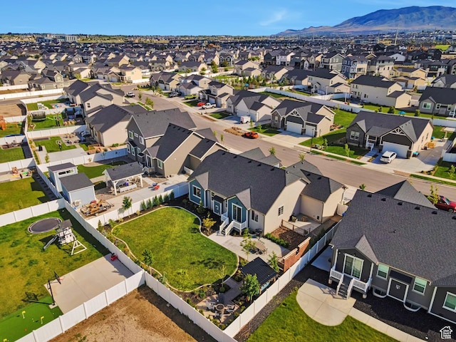 3864 W Safflower Dr, Lehi, UT 84043 - aerial perspective of suburban area featuring mountains