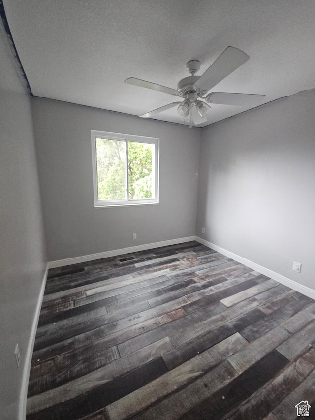 417 W 225 N, Clearfield, UT 84015 - unfurnished room with ceiling fan, baseboards, and wood finished floors