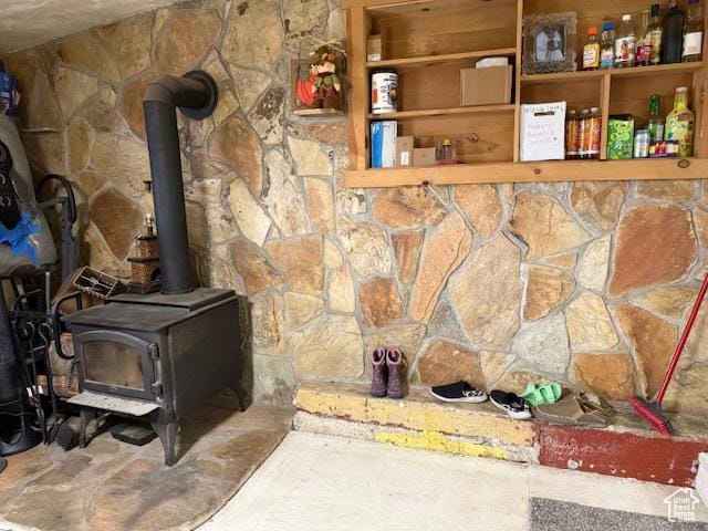 64 S 300 E, Preston, ID 83263 - detailed view of a wood stove