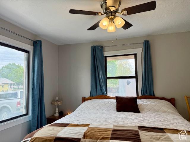 64 S 300 E, Preston, ID 83263 - bedroom featuring a ceiling fan