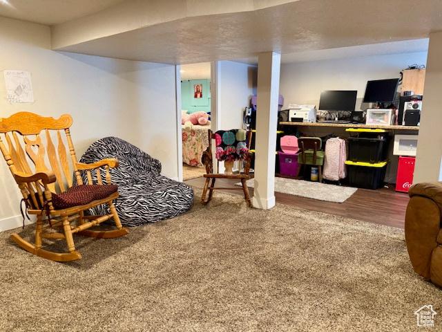 64 S 300 E, Preston, ID 83263 - living area with carpet flooring