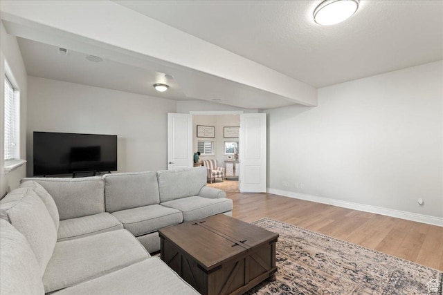 14771 S Brewster Dr, Draper, UT 84020 - living room featuring light wood-type flooring and baseboards