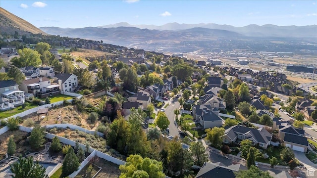 14771 S Brewster Dr, Draper, UT 84020 - aerial view of property and surrounding area featuring a mountain backdrop and nearby suburban area