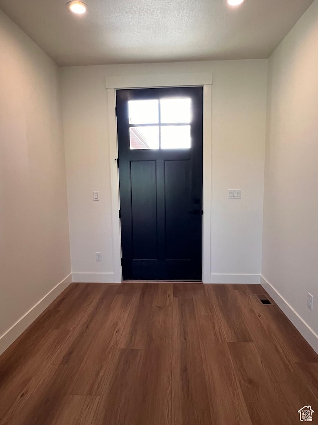1234 N 4925 W, Plain City, UT 84404 - foyer featuring baseboards, recessed lighting, and dark wood-type flooring