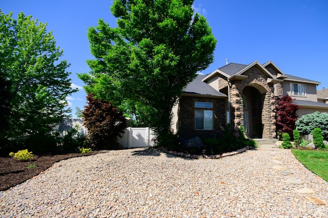 2763 N Hills Dr, Layton, UT 84040 - view of front facade with stone siding
