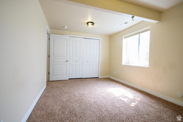 2763 N Hills Dr, Layton, UT 84040 - unfurnished bedroom with carpet floors, baseboards, and a closet