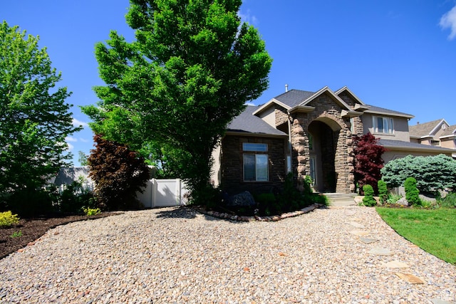 2763 N Hills Dr, Layton, UT 84040 - view of front facade featuring stone siding