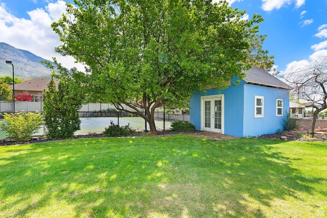 531 W Glendon Way, Pleasant Grove, UT 84062 - view of yard with french doors and a mountain view