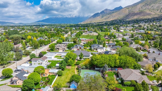 531 W Glendon Way, Pleasant Grove, UT 84062 - aerial view of residential area featuring a mountain backdrop