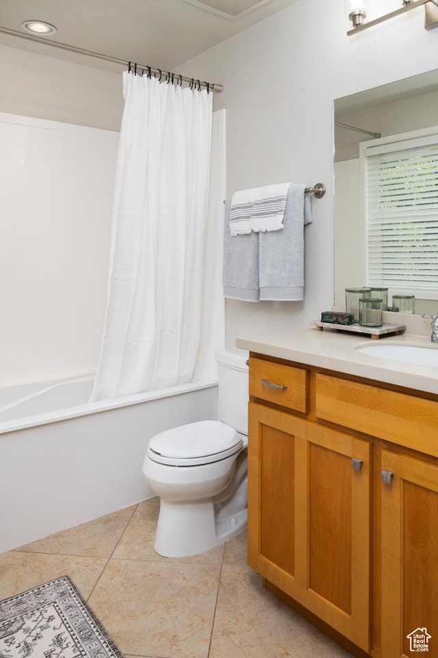 917 E Grape Ivy Way S, Millcreek, UT 84106 - full bath featuring toilet, shower / tub combo, tile patterned floors, and vanity