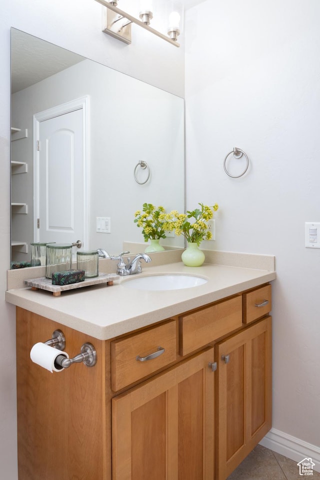 917 E Grape Ivy Way S, Millcreek, UT 84106 - bathroom with vanity and tile patterned floors