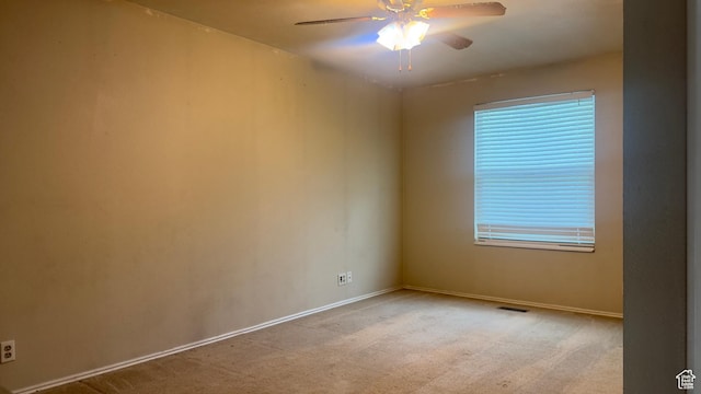 4005 S 4050 W, West Valley City, UT 84120 - unfurnished room featuring a ceiling fan, baseboards, and carpet floors