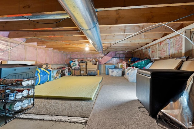 1516 N Willow Valley Dr W, Centerville, UT 84014 - view of unfinished below grade area