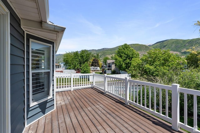 1516 N Willow Valley Dr W, Centerville, UT 84014 - deck featuring a mountain view