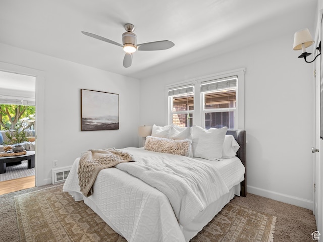 1067 S 400 E, Salt Lake City, UT 84111 - bedroom with baseboards and a ceiling fan