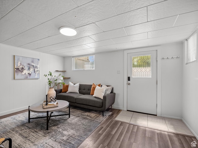 1067 S 400 E, Salt Lake City, UT 84111 - living area with wood finished floors and baseboards
