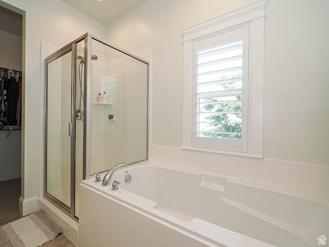 104 S Summer Breeze Ln W, Layton, UT 84041 - full bath with a stall shower, a bath, and a spacious closet