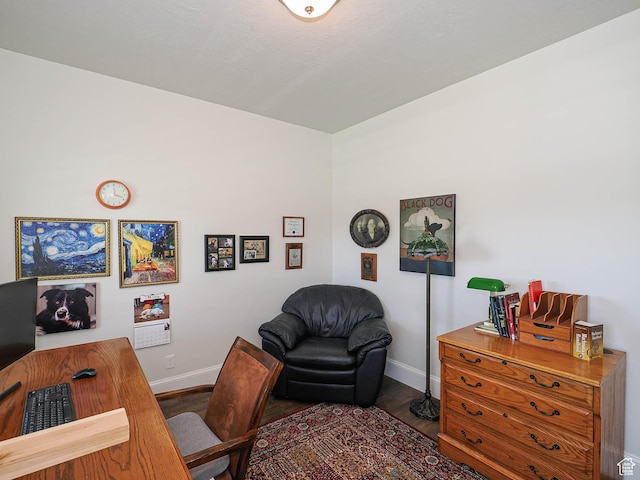 104 S Summer Breeze Ln W, Layton, UT 84041 - office area featuring baseboards and wood finished floors