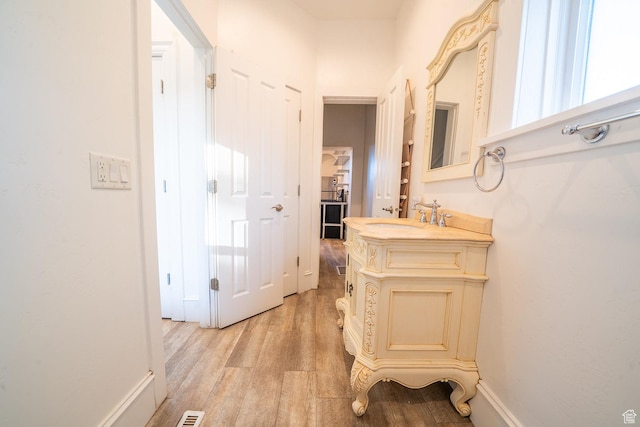 59 E 300 N, Ephraim, UT 84627 - corridor with a sink, light wood-style flooring, and baseboards