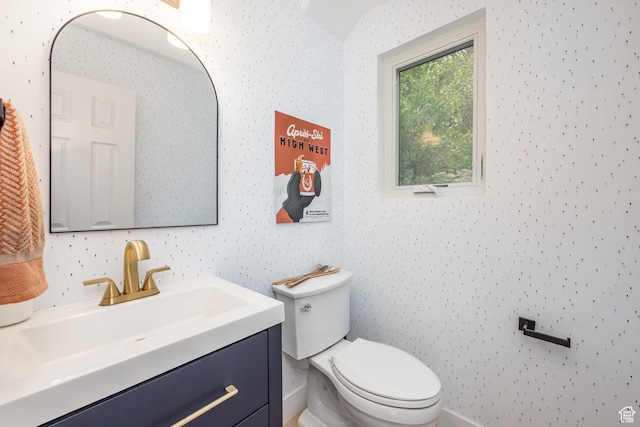 7189 N Hitching Post Dr W, Park City, UT 84098 - half bathroom featuring toilet and vanity