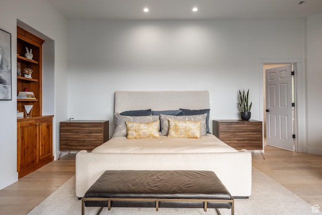 7189 N Hitching Post Dr W, Park City, UT 84098 - bedroom featuring light wood finished floors and recessed lighting