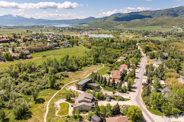 3824 N Patiosprings Dr, Eden, UT 84310 - aerial perspective of suburban area featuring a water and mountain view