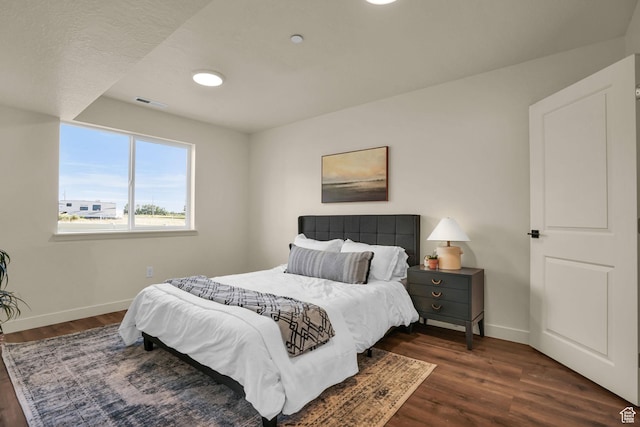 450 W Main St Unit 16, Santaquin, UT 84655 - bedroom with baseboards and dark wood-style floors