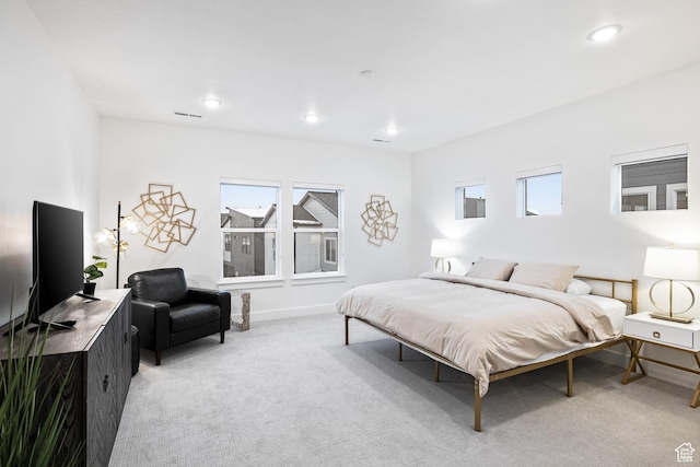 6592 Purple Poppy Ln Unit 117, Park City, UT 84098 - bedroom with light carpet, baseboards, and recessed lighting