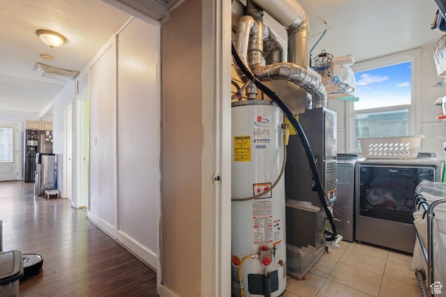 1632 W Whitlock Ave, West Valley City, UT 84119 - utilities featuring gas water heater, washer and dryer, and heating unit