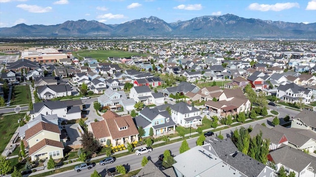 10451 S Abbott Way S, Jordan, UT 84009 - aerial view of property and surrounding area featuring a mountain backdrop and nearby suburban area