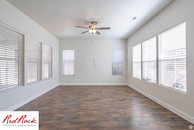 0, St. George, UT 84790 - spare room with ceiling fan, dark wood-style flooring, and baseboards
