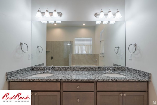 0, St. George, UT 84790 - full bath with a stall shower and double vanity