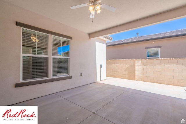 0, St. George, UT 84790 - view of patio / terrace with ceiling fan