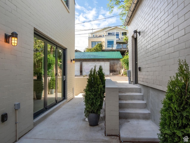 520 N H St E, Salt Lake City, UT 84103 - view of patio / terrace with an outbuilding