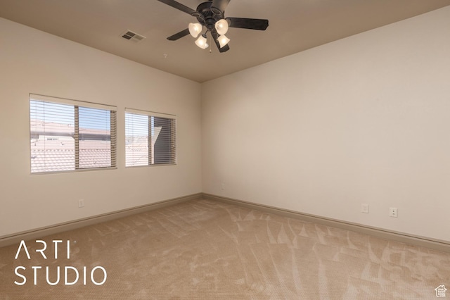 280 S Luce Del Sol Dr Unit 316, St George, UT 84770 - empty room featuring light colored carpet, baseboards, and ceiling fan
