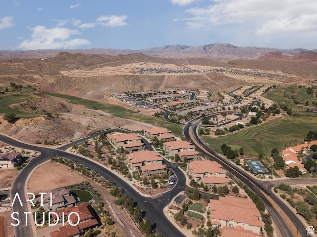 280 S Luce Del Sol Dr Unit 316, St George, UT 84770 - aerial view of property's location featuring mountains and nearby suburban area