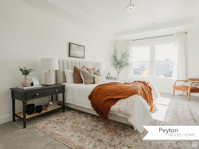 1549 W Boseman Way Unit 601, Saratoga Springs, UT 84045 - carpeted bedroom featuring a raised ceiling and baseboards