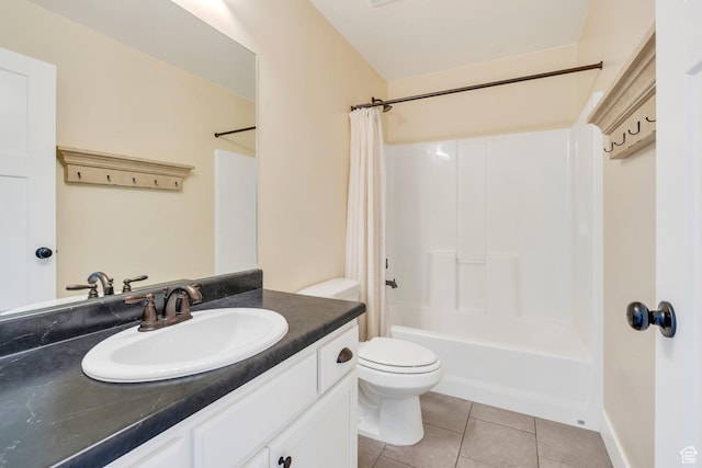 488 E Acord Way, Heber City, UT 84032 - bathroom with toilet, tile patterned flooring, vanity, and shower / tub combo