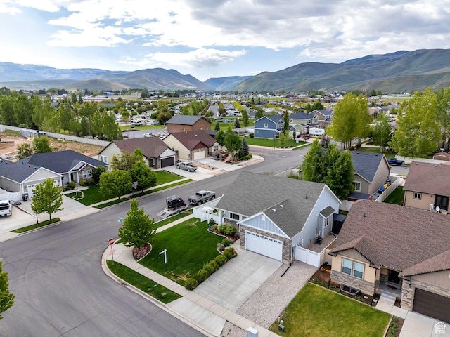 488 E Acord Way, Heber City, UT 84032 - aerial perspective of suburban area featuring a mountainous background