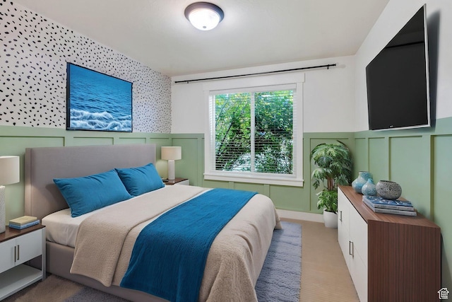 488 E Acord Way, Heber City, UT 84032 - carpeted bedroom featuring a decorative wall and a wainscoted wall